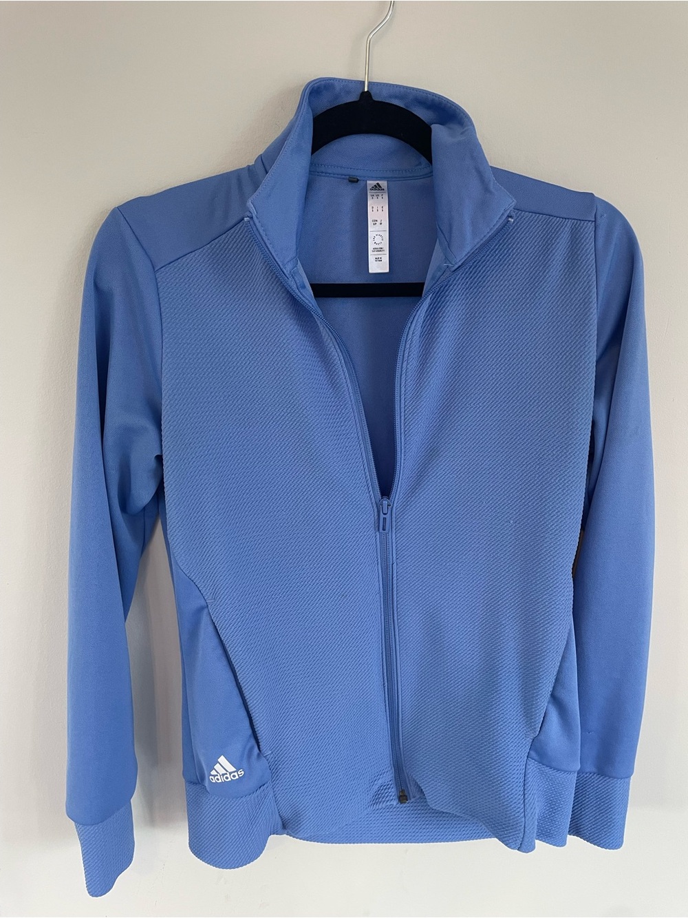 adidas Blue Full-Zip Athletic Jacket